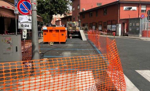 Ciampino, in corso lavori di manutenzione dei marciapiedi