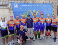 Sul percorso di 10 km a Sessa Cilento traguardo tricolore per i ciclisti arancioblu