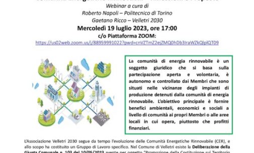 COMUNITA’ ENERGETICHE RINNOVABILI