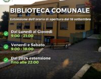 Grottaferrata estende gli orari della Biblioteca Comunale