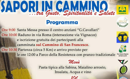 Eventi: Lungo i sentieri di San Francesco: A Montelibretti la 5° edizione di Sapori in Cammino