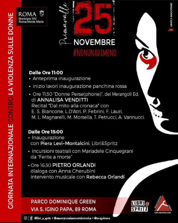 Giornata Int.le contro la violenza sulle donne Municipio XIV e #Nonunadimeno 25 e 26 novembre