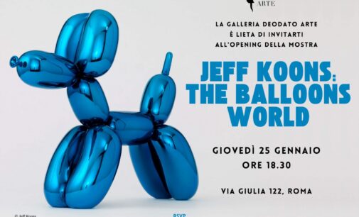 A Roma l’artista Jeff Koons: “The Ballons world”