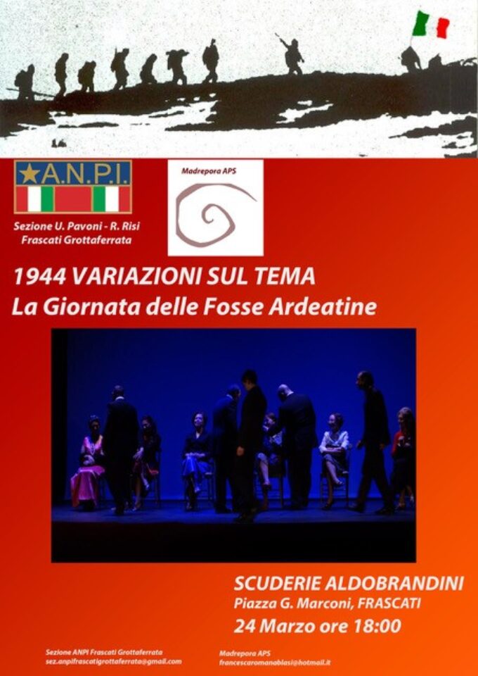 Il 24/3 alle Scuderie Aldobrandini, ricordo “Giornata delle Fosse Ardeatine” col Teatro Danza