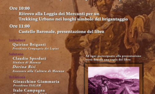 Sabato 13 aprile a Maenza l’evento “Sulle orme dei briganti nei Monti Lepini”