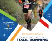 Domenica 9 Giugno in Abruzzo il Campionato Nazionale Italiano CSI di Trail Running