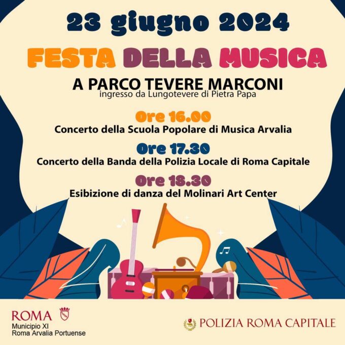 Festa della Musica il 21 e 23 giugno nel Municipio Roma XI