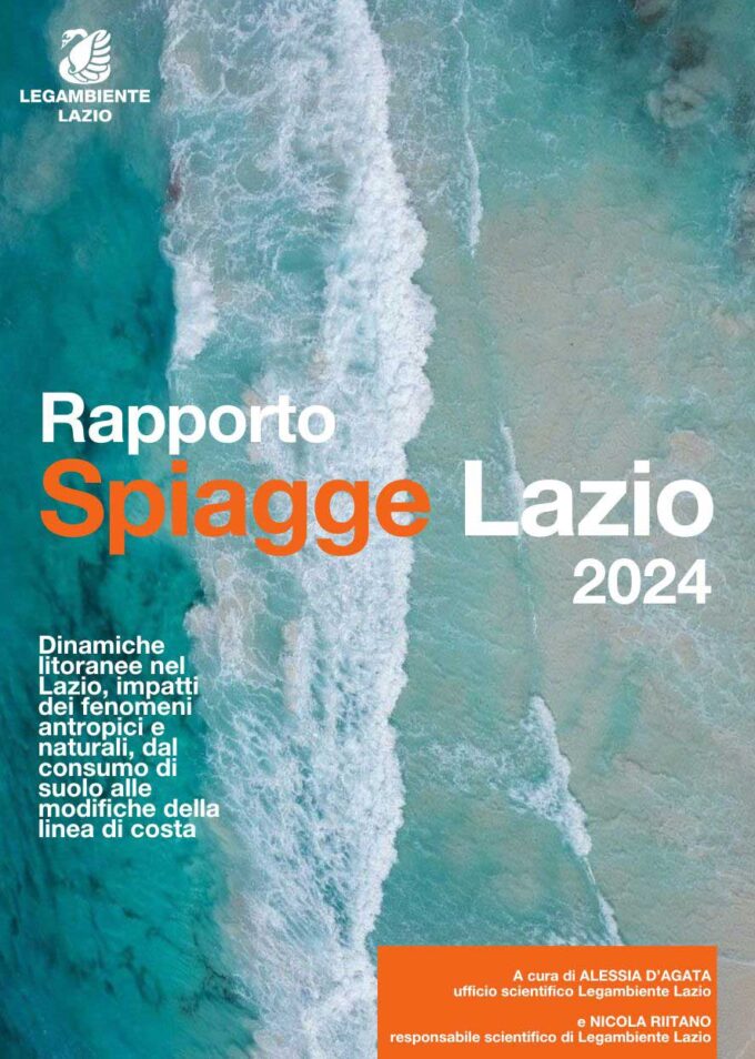 Dossier Spiagge Lazio 2024, nel Lazio 29,7% di spiagge in erosione,