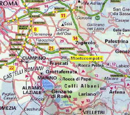 "clicca" su Monte Compatri per vedere la pianta del paese.