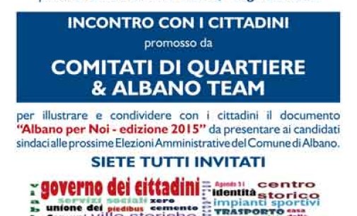 Albano – Incontro con i cittadini