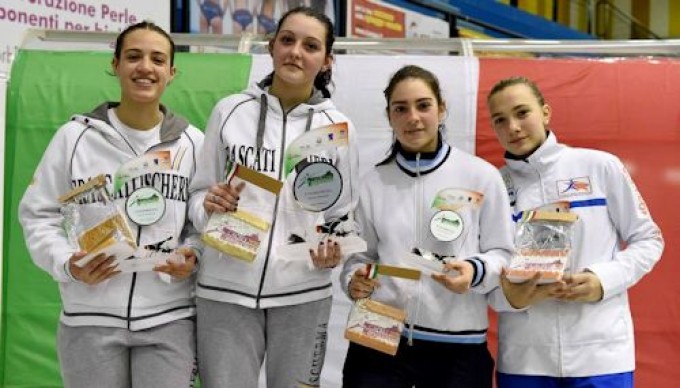 Frascati Scherma: quattro podi a Caorle nella Coppa Italia Cadetti, successo della Conti