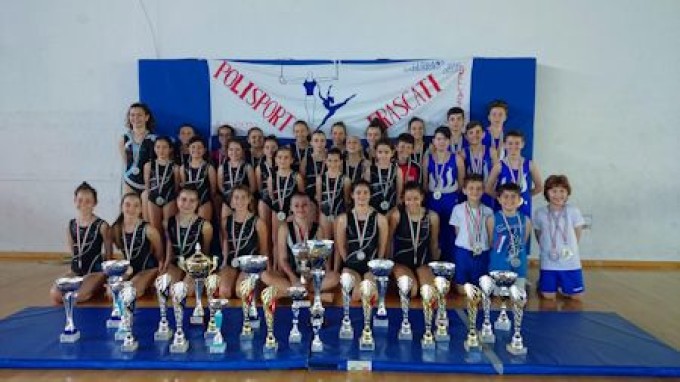 Polisport Frascati ginnastica artistica, un pieno di medaglie. E ora arrivano le finali nazionali Csen