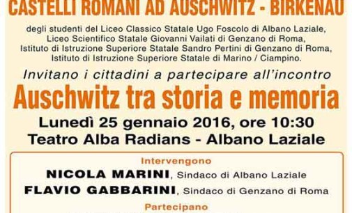 Ad Albano l’iniziativa “Auschwitz tra storia e memoria”