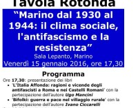 Marino, 15 gennaio, si parla di fascismo e resistenza