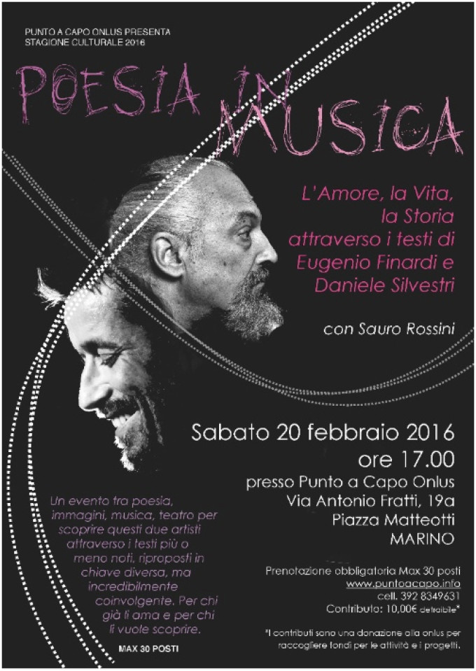 Marino – Poesia In Musica con Daniele Silvestri e Eugenio Finardi