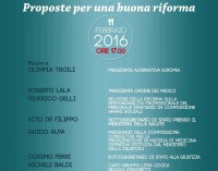 Convegno “Medico e paziente, un’alleanza possibile? Proposte per una buona riforma”