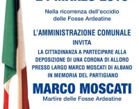 Albano, commemorazione Marco Moscati