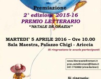 Ariccia – Concorso letterario “Natale De Grazia”