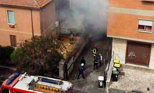 Ciampino – Incendio in appartamento in centro città