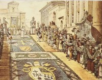 L’Infiorata di Genzano a Palazzo Braschi in un’opera di Jean-Baptiste Thomas