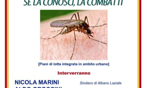 Albano, a Palazzo Savelli un seminario sulla lotta alla zanzara