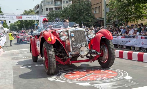 Mille Miglia 2016  A Via Veneto Il Corteo Di Auto d’epoca