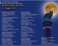 Notte europea dei musei 21 maggio 2016