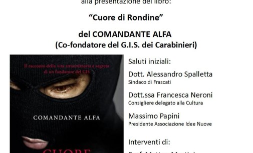 Frascati, il Comandante Alfa nel libro “Cuore di Rondine”