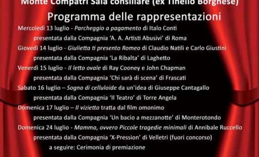 Premio “Città di Monte Compatri” 8a Rassegna dei Castelli Romani di Teatro Amatoriale