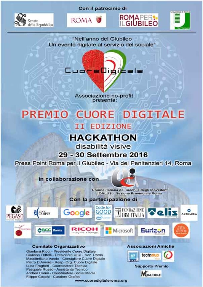 Torna a Roma il 29 e il 30 settembre il Premio Cuore Digitale