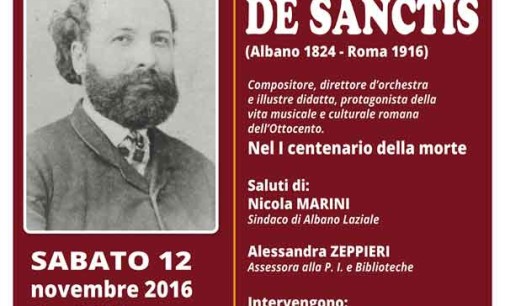 Albano, intitolazione della Biblioteca comunale a Cesare De Sanctis