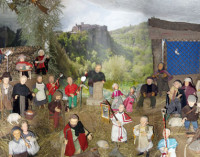 Il presepe di Marjicke a Calcata