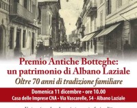“Premio Antiche Botteghe: un patrimonio di Albano Laziale”