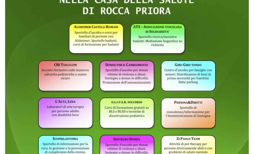 Locandina attività Associazioni di Volontariato presso Casa della Salute Rocca Priora