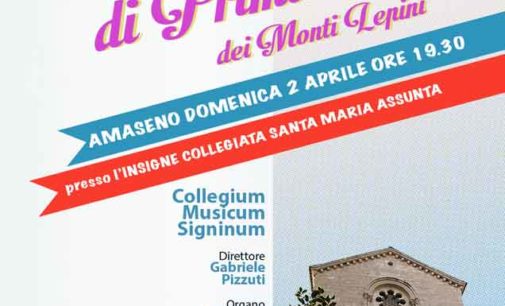 Amaseno – concerto di Primavera dei Monti Lepini