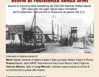 “Storie di resistenza senza armi”