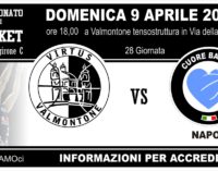 Basket: serie b; domenica big match Valmontone – Napoli; comuicato congiunto delle società