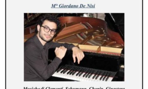 Il pianista Giordano De Nisi a Ciampino