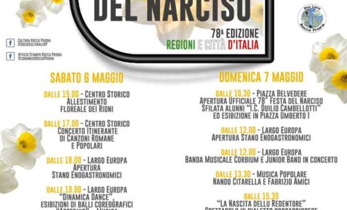 Rocca Priora – Domenica 7 Maggio  al via la 78ª “Festa del Narciso”