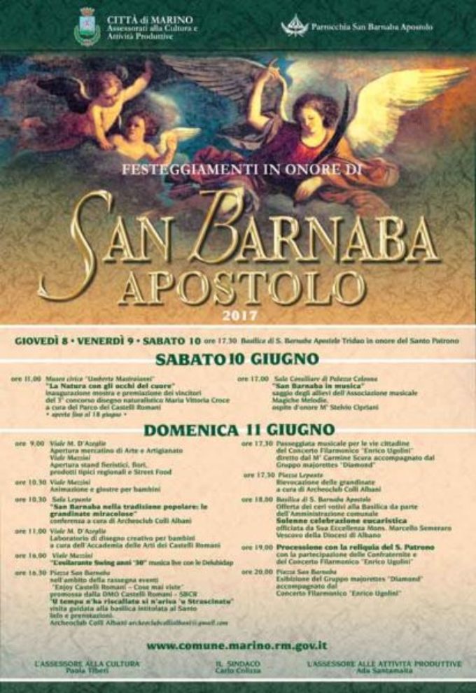 Marino – La Festa in onore di San Barnaba Apostolo