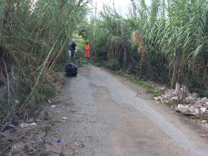 Frascati, interventi di bonifica ambientale in Via di Grotti Dama