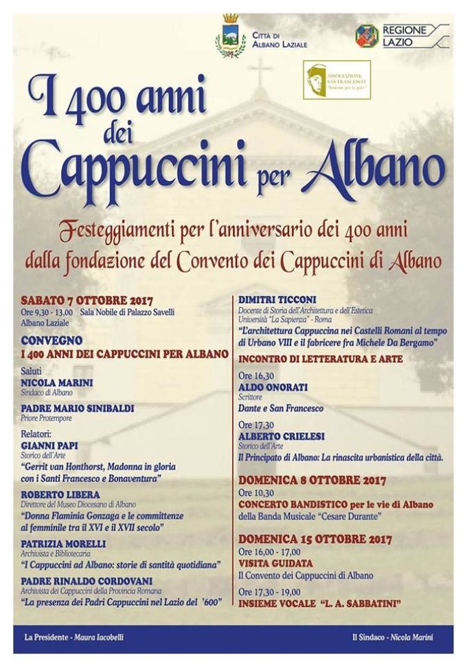 I 400 anni dei Cappuccini per Albano