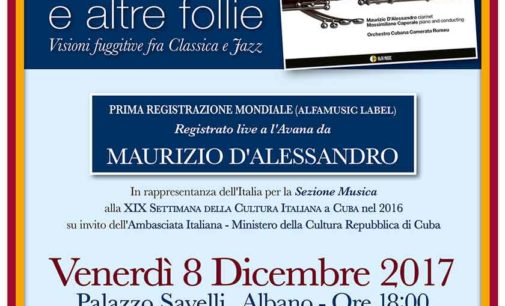 Albano Laziale,  “Vivaldi ed altre follie – Visioni fuggitive fra Classica e Jazz”