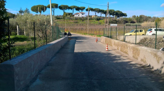 Velletri, riparato il ponte di Via Colle Perino