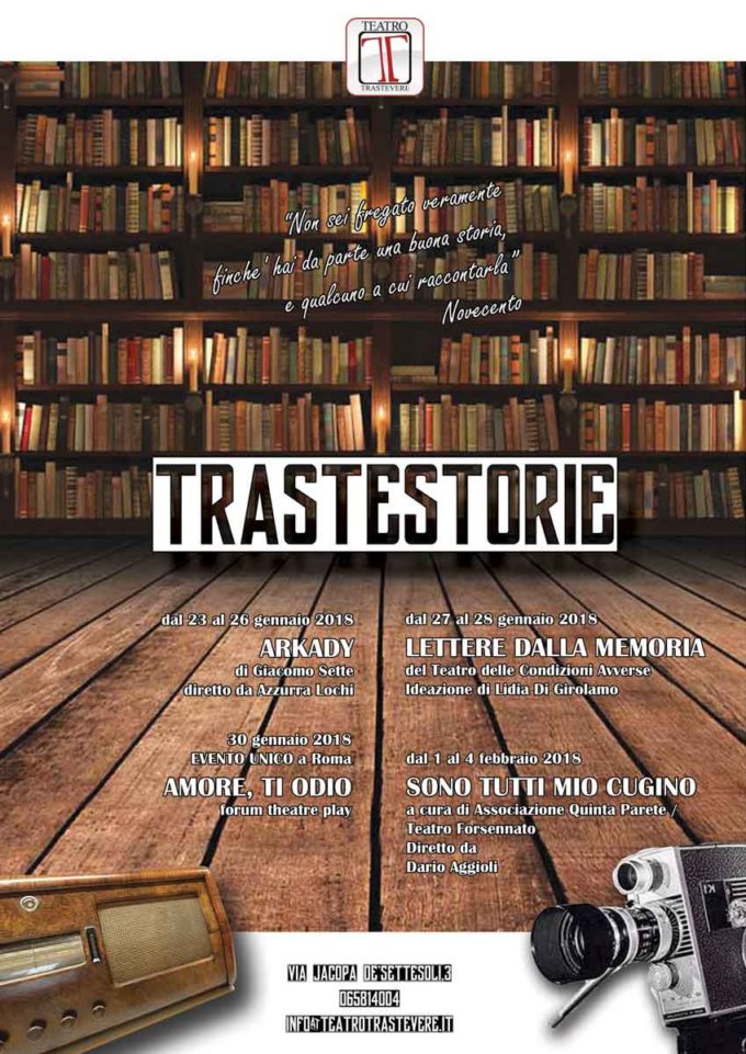 Teatro Trastevere presenta  “TRASTE-STORIE”