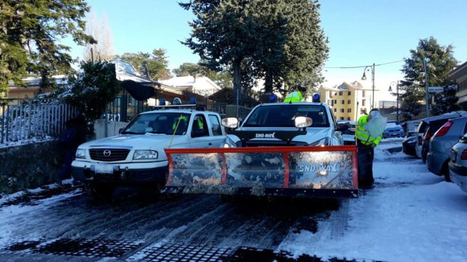 Neve a Rocca di Papa: scuole aperte e viabilità garantita