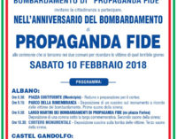 Albano Laziale e Castel Gandolfo si stringono a ricordo delle vittime di Propaganda Fide