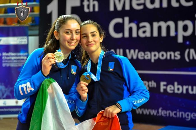 Frascati Scherma, doppia medaglia per Giovannelli e Ottaviani ai campionati del Mediterraneo