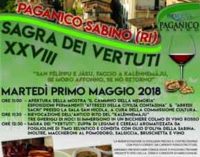 Il 1° maggio è festa a Paganico Sabino con il “Kalènnemàju” e la “Sagra dei Vertuti”