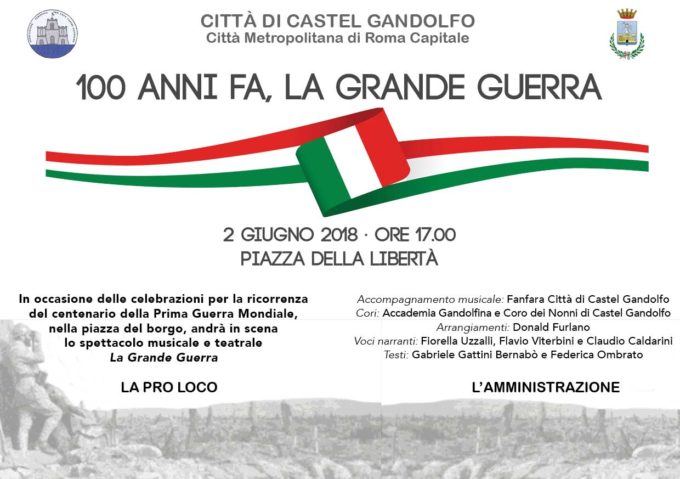 Castel Gandolfo – 100 anni fa, la Grande Guerra
